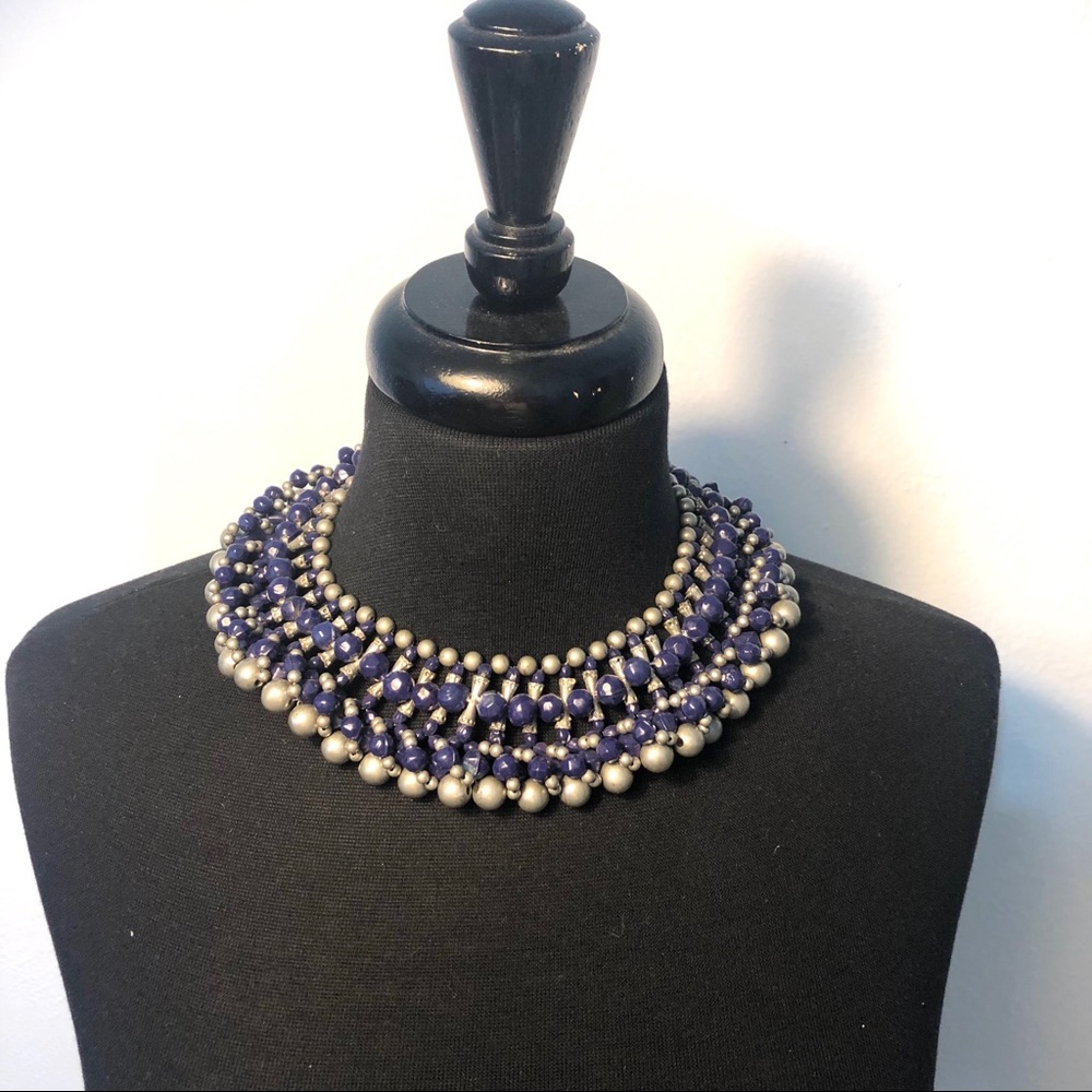 Blue and silver necklace